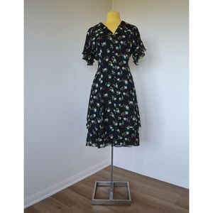 Vintage 90’s Silk Floral Dress